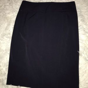 Navy blue business skirt